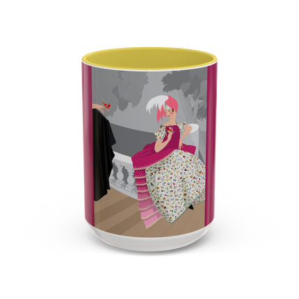 The Red Bird Colorful Mugs – Gentle Storybook Charm & Elegant Whimsy