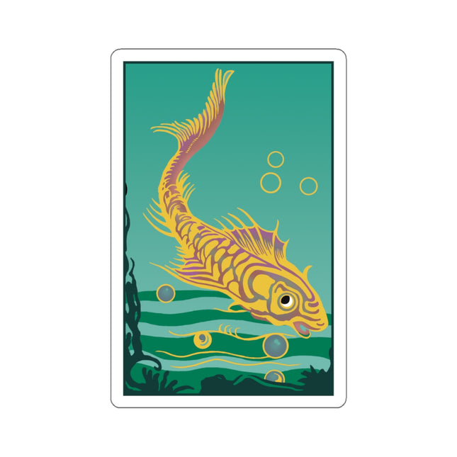 Golden Serenity Kiss-Cut Stickers (4 Sizes)