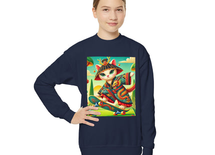 Dragon Dance on Wheels Youth Crewneck Sweatshirt
