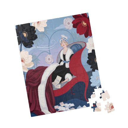🌺✨ The Lady Of The Starlit Enchanted Garden Puzzle – Art Deco Floral Fantasy