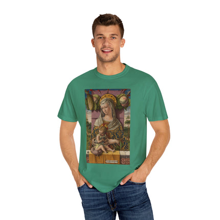 Madonna and Child by Carlo Crivelli Unisex Garment-Dyed T-shirt
