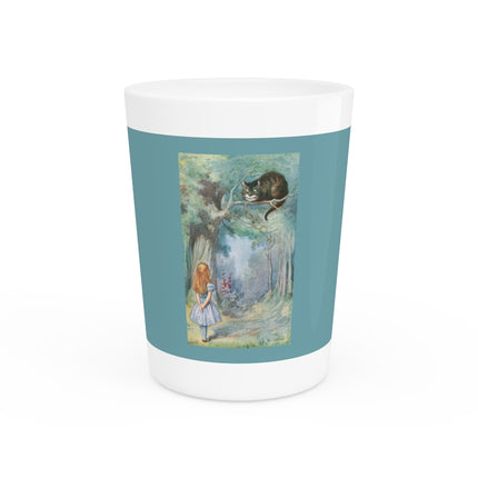 “I growl when I’m pleased, and wag my tail when I’m angry” by Sir John Tenniel Ceramic Shot Glass