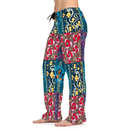 Floral Pattern by Emile-Alain Séguy Women's Pajama Pants (AOP)