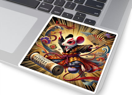 Theatrical Mouse on a Mission Kiss-Cut Stickers (4 Sizes)