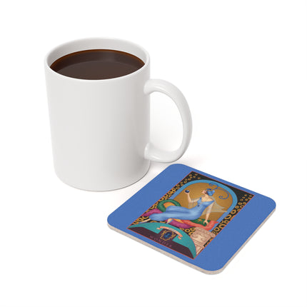 Virgo Zodiac Design – September & Sapphire | Cork Back Coaster