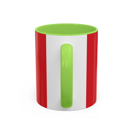 ❤️ The Lady Of The Crimson Scarf Colorful Mug – Art Deco Christmas Elegance