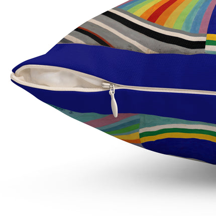 Rythme No. 1 by Robert Delaunay Spun Polyester Square Pillow