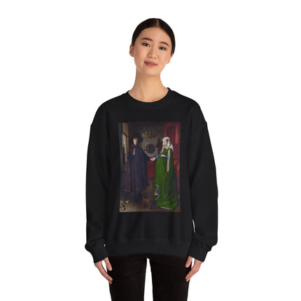 Arnolfini Portrait by Jan Van Eyck Heavy Blend™ Crewneck Sweatshirt