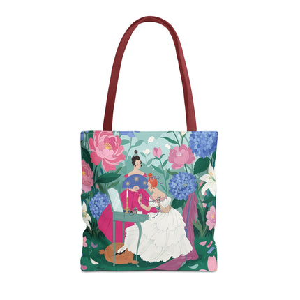 🌸🕯️ The Ladies Of The Enchanted Garden Vanity Tote Bag – Art Deco Floral Elegance