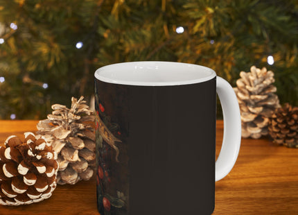 A Hanging Basket of Fruit by Joris van Son Ceramic Mug 11oz