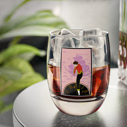 Woman Waiting for her Beloved at 1:59 by Kobayashi Kaichi Whiskey Glass