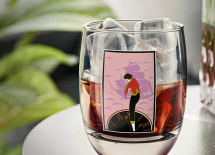 Woman Waiting for her Beloved at 1:59 by Kobayashi Kaichi Whiskey Glass
