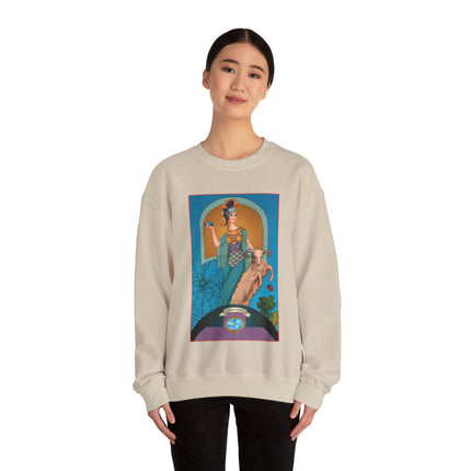 March & Aquamarine (Gem Series) by Sofia Chiostri Unisex Heavy Blend™ Crewneck Sweatshirt