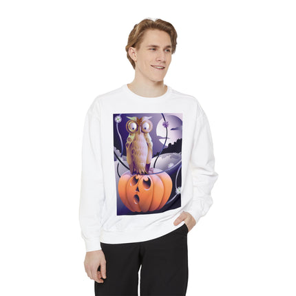The Startled Pumpkin Unisex Garment-Dyed Sweatshirt