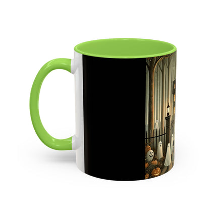 Ghostly Welcome – A Halloween Night Colorful Mugs (11oz, 15oz)