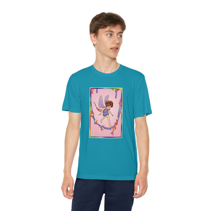 A Playful Fairy Jumps Rope Youth Competitor Tee – Magical Motion & Whimsical Joy