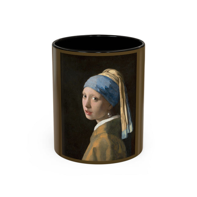 Girl with a Pearl Earring by Johannes Vermeer Colorful Mugs (11oz, 15oz)