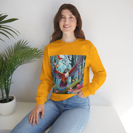 Colorful Raptor Unisex Heavy Blend™ Crewneck Sweatshirt