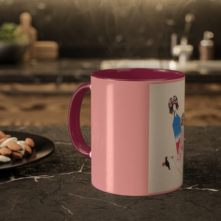 Illustrations of Japanese Toys Pl.001 by Kawasaki Kyosen Colorful Mugs, 11oz