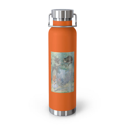 “I growl when I’m pleased, and wag my tail when I’m angry” by Sir John Tenniel Copper Vacuum Insulated Bottle, 22oz
