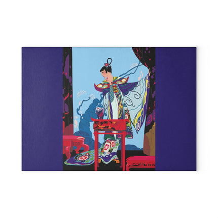 A Visual Journey by Umberto Brunelleschi Glass Cutting Board