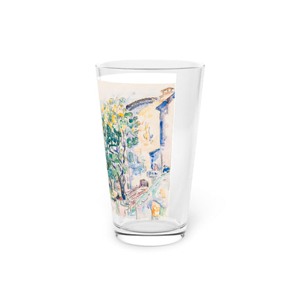 Antibes by Paul Signac Pint Glass – Sunlit Tree & Mediterranean Glow