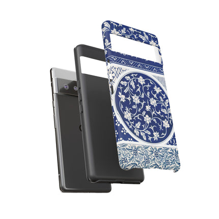 Blue Flower Pattern by Owen Jones Phone Cases