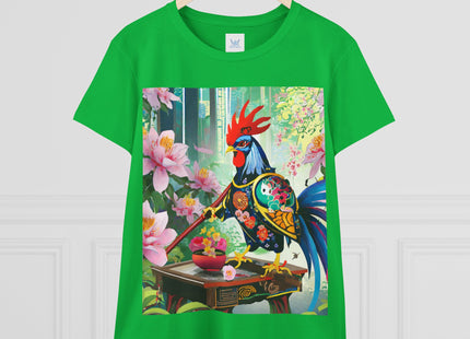 Cyberpunk Rooster Cotton Tee