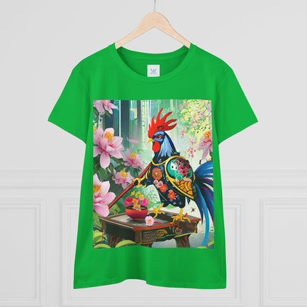 Cyberpunk Rooster Cotton Tee
