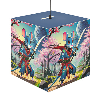 Cyber Samurai Rat Light Cube Lamp