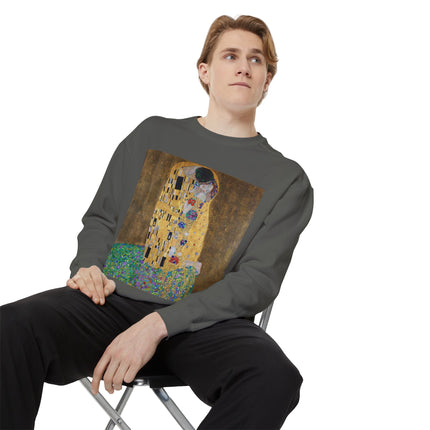 The Kiss by Gustav Klimt Unisex Garment-Dyed Sweatshirt