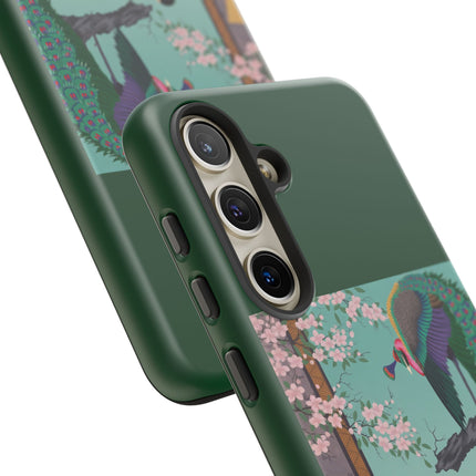 Peacock Garden Phone Case – Japanese Elegance & Timeless Beauty