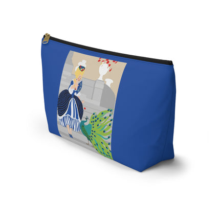 Peacock Courtesan Cosmetic Bag – Whimsical Elegance & Royal Splendor