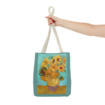 Vase with Twelve Sunflowers by Vincent Van Gogh Tote Bag (AOP)