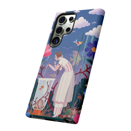 🐠🌸 The Enchanted Aquarium Garden Phone Case – Art Deco Underwater Fantasy