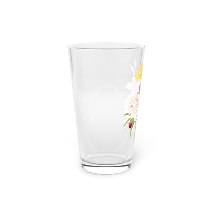 Carnation Botanical Illustration by Pierre-Joseph Redouté Glass, 16oz