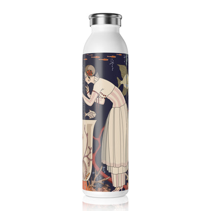 The Dazzling Little Fish by George Barbier Slim Water Bottle