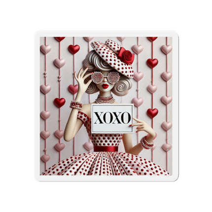 Fashionably Yours, XOXO Die-Cut Magnets (5 Sizes)