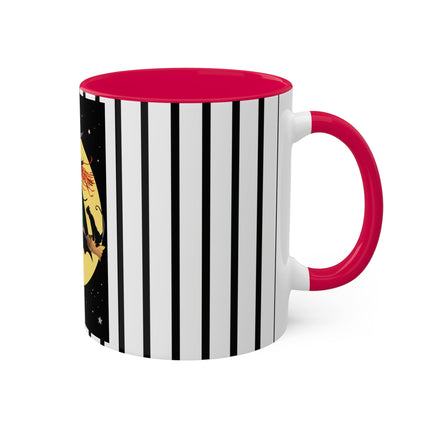A Witch’s Moonlit Flight Colorful Mugs, 11oz