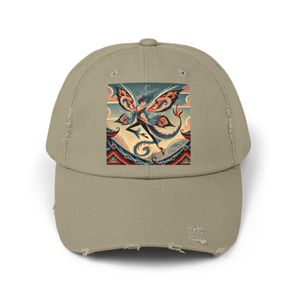 Dragon Fairy of the Temple Unisex Distressed Cap