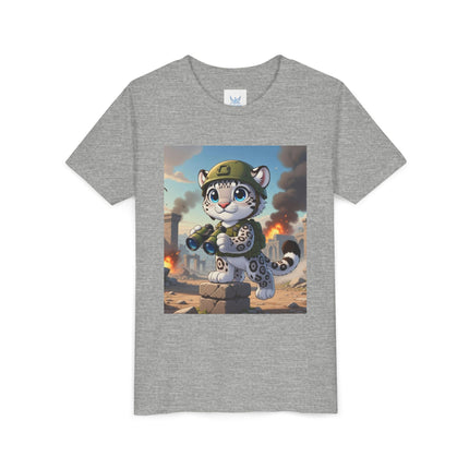 Snow Leopard Lookout Youth Short Sleeve Tee