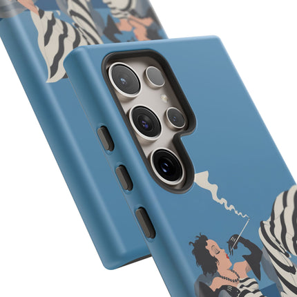 Art Deco Smoker Phone Case – Glamorous Lounging & Timeless Allure