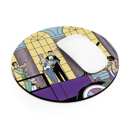 Au Revoir by George Barbier Mouse Pad, Round & Rectangle