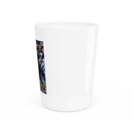 Rank Badge with Mandarin Duck Ceramic Shot Glass