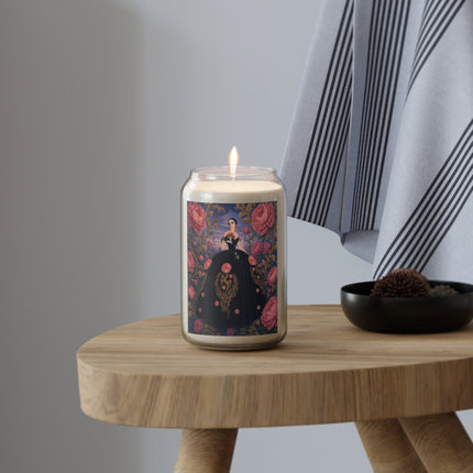 🌹🖤 The Lady Of The Midnight Rose Garden Scented Soy Candle – Art Deco Floral Elegance