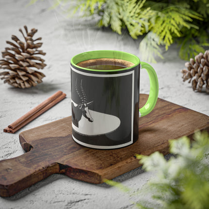 “Goat” (“Blesbok”) by Samuel Jessurun de Mesquita Colorful Mugs, 11oz
