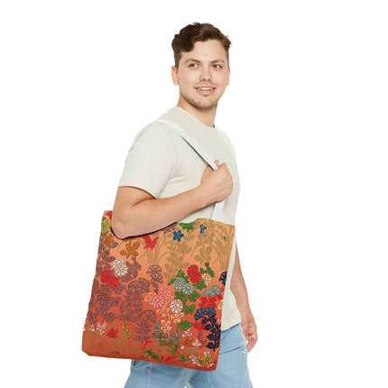Japanese Flower Pattern by G.A. Audsley Tote Bag (AOP)