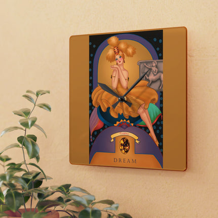 November & Topaz Zodiac Acrylic Wall Clock