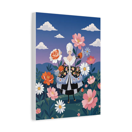 🌸🎀 The Grand Floral Promenade Placemat – Art Deco Fashion Fantasy