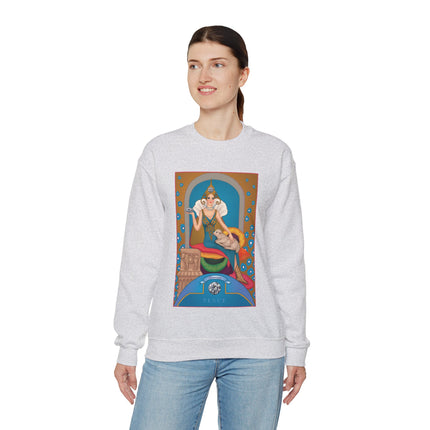 April & Diamond (from the Gem Series) by Sofia Chiostri Heavy Blend™ Crewneck Sweatshirt
